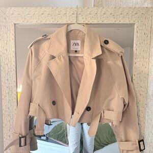 ZARA Cropped Trench Jacket